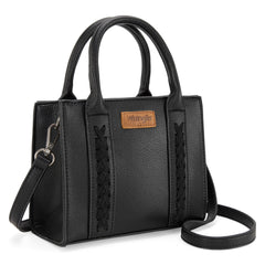 WG70S-8120   Wrangler Whipstitch Mini Tote/Crossbody - Black