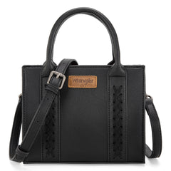 WG70S-8120   Wrangler Whipstitch Mini Tote/Crossbody - Black