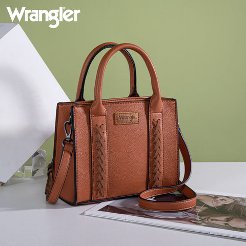 WG70S-8120   Wrangler Whipstitch Mini Tote/Crossbody - Brown