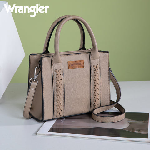 WG70S-8120   Wrangler Whipstitch Mini Tote/Crossbody - Khaki