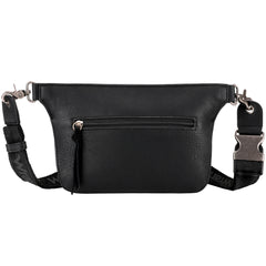 WG73-8194  Wrangler Fringe  Fanny Pack Belt Bag Sling Bag - Black