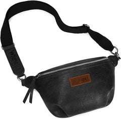 WG82-194  Wrangler Fanny Pack Belt Bag Sling Bag - Black