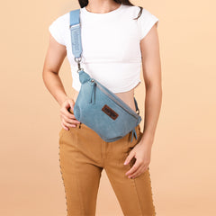 WG82-194  Wrangler Fanny Pack Belt Bag Sling Bag - Jean