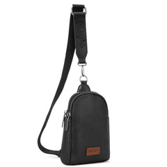 WG87-210 Wrangler Sling Bag/Crossbody/Chest Bag  - Black 1