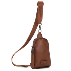 WG87-210 Wrangler Sling Bag/Crossbody/Chest Bag  - Brown