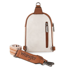 WG87-324 Wrangler Sling Bag/Crossbody/Chest Bag  - Beige-Brown