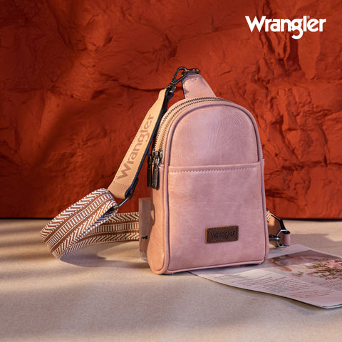 WG87-324 Wrangler Sling Bag/Crossbody/Chest Bag  - Pink