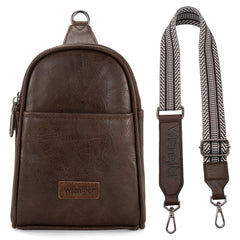 WG87-324 Wrangler Sling Bag/Crossbody/Chest Bag  - Coffee