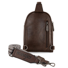 WG87-324 Wrangler Sling Bag/Crossbody/Chest Bag  - Coffee