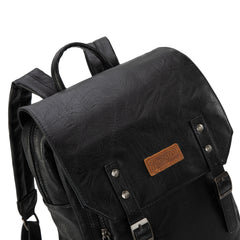 WG98-043  Wrangler Belt Buckle Laptop Backpack - Black