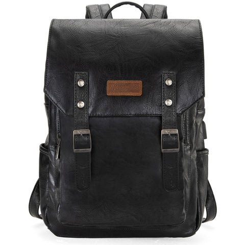 WG98-043  Wrangler Belt Buckle Laptop Backpack - Black