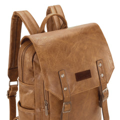 WG98-043  Wrangler Belt Buckle Laptop Backpack - Light Brown