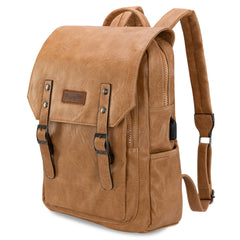 WG98-043  Wrangler Belt Buckle Laptop Backpack - Light Brown