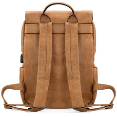 WG98-043  Wrangler Belt Buckle Laptop Backpack - Light Brown