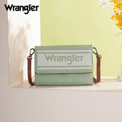 WG171-1833   Wrangler Logo Waxed Canvas Wallet/Crossbody