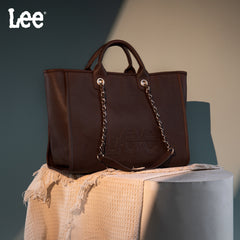 LEE46-345  LEE Top Handle/Chain Strap Wide Tote