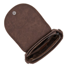 WG160-6010  Wrangler Sherpa Saddle Bag Crossbody - Coffee