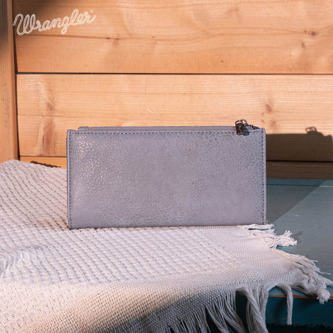 WG145-212 Wrangler Embroidered Bi-Fold Wallet - Jean (Online Exclusive)