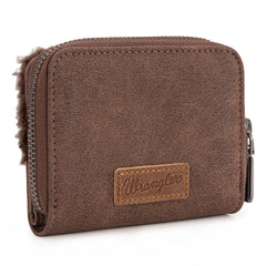 WG160-W014  Wrangler Sherpa  Bi-Fold Wallet -Coffee