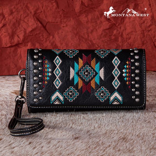 MW1245 W002 Montana West Embroidered Collection Wallet MONTANA WEST U.S.A