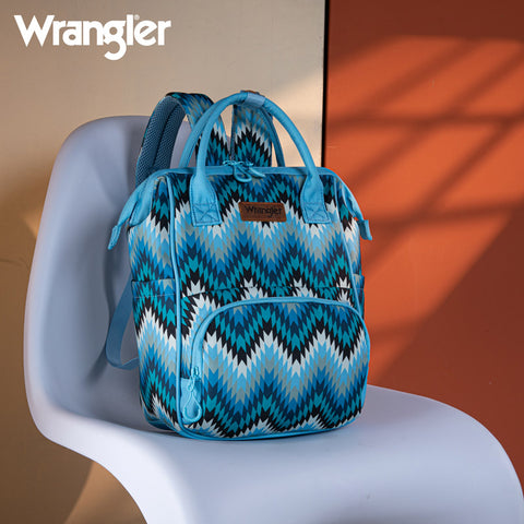 WG2211-9110  Wrangler Aztec Printed Callie Backpack - Jean