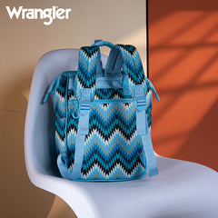 WG2211-9110  Wrangler Aztec Printed Callie Backpack - Jean