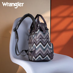 WG2211-9110  Wrangler Aztec Printed Callie Backpack - Black