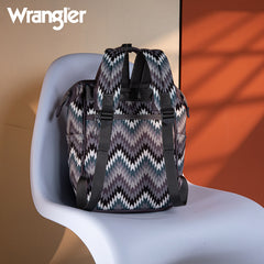 WG2211-9110  Wrangler Aztec Printed Callie Backpack - Black