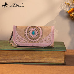 MW1291-W002 Montana West Concho Embroidered Collection Wallet