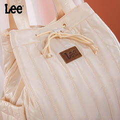 LEE49-002  LEE Quilted Puffer Drawstring Backpack