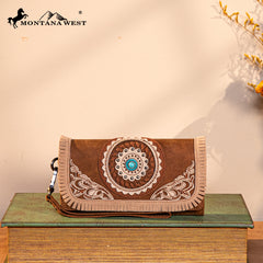 MW1291-W002 Montana West Concho Embroidered Collection Wallet