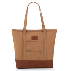 LEE29-229    LEE Large Denim Patchwork Canvas Tote Bag