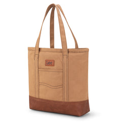 LEE29-229    LEE Large Denim Patchwork Canvas Tote Bag