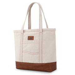 LEE29-229    LEE Large Denim Patchwork Canvas Tote Bag