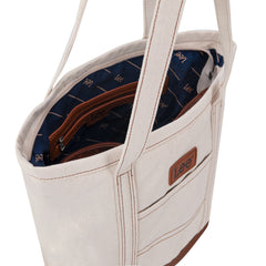 LEE29-229    LEE Large Denim Patchwork Canvas Tote Bag