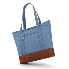 LEE29-229    LEE Large Denim Patchwork Canvas Tote Bag