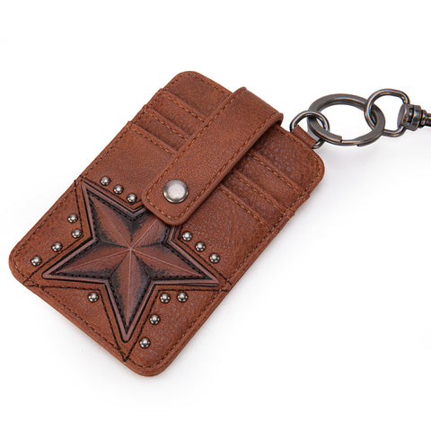 MW1288-W007  Montana West  Lonestar Collection Mini Key Ring Card Case