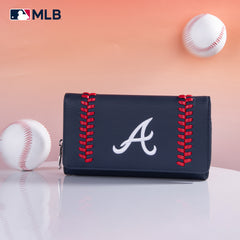 MLB-AB107   MLB Atlanta Braves Team Wallet/Wristlet