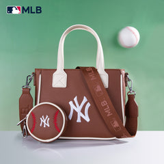 MLB-NY103  MLB  New York Yankees Team Tote/Crossbody with Baseball Coin Pouch