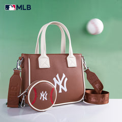 MLB-NY103  MLB  New York Yankees Team Tote/Crossbody with Baseball Coin Pouch