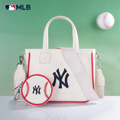 MLB-NY103  MLB  New York Yankees Team Tote/Crossbody with Baseball Coin Pouch