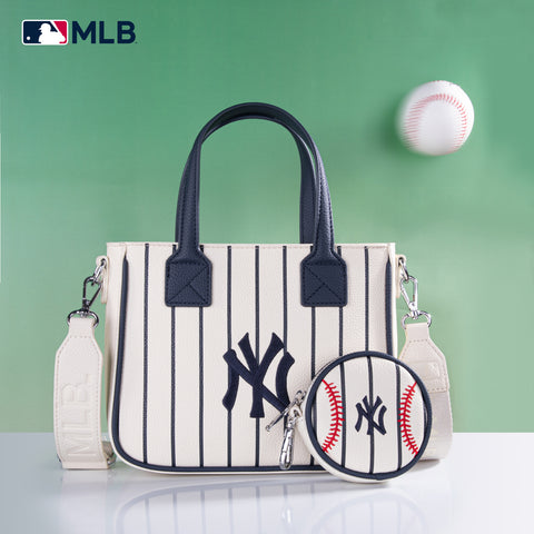 MLB-NY103  MLB  New York Yankees Team Tote/Crossbody with Baseball Coin Pouch