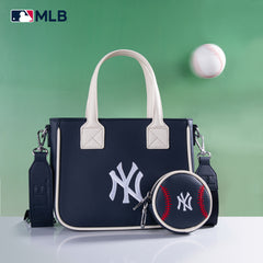 MLB-NY103  MLB  New York Yankees Team Tote/Crossbody with Baseball Coin Pouch