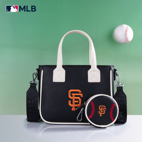 MLB-SF103  MLB San Francisco Giants Team  Tote/Crossbody with Baseball Coin Pouch