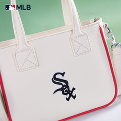 MLB-SX103 MLB Chicago White Sox Team Tote/Crossbody with Baseball Coin Pouch