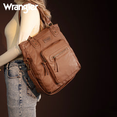 WG165-1110 Wrangler Slouchy Tote/Crossbody - Light Brown