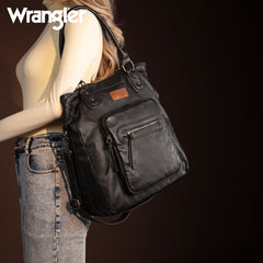 WG165-1110 Wrangler Slouchy Tote/Crossbody - Black