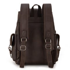 WG143-9110  Wrangler 100%  Genuine Leather Backpack - Coffee