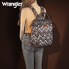 WG2211-9110  Wrangler Aztec Printed Callie Backpack - Black