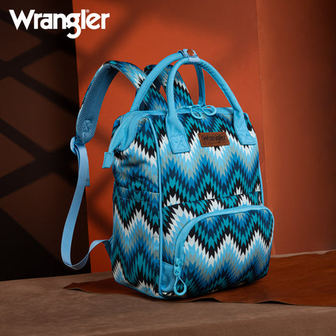 WG2211-9110  Wrangler Aztec Printed Callie Backpack - Jean